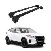 2025 Nissan Kicks Play Roof Rack Cross Bars Luggage Carrier Alu Black 2Pcs
