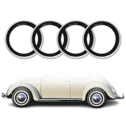 4x Portawalls Black White Wall Tire Insert 14" Rims Sidewall Set