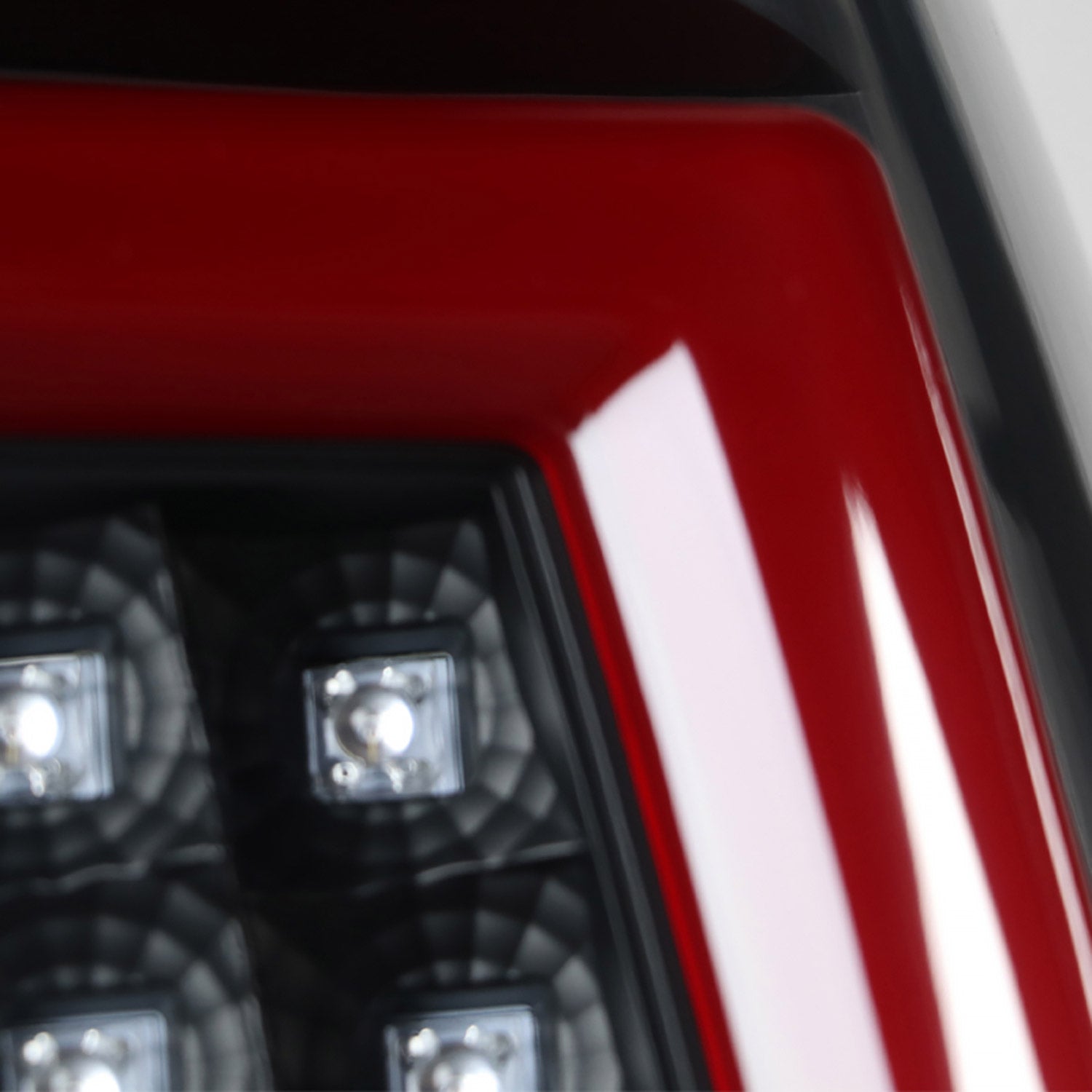 1999-2002 Chevy Silverado/ 99-2006 GMC Sierra Red Bar LED Tail Lights - G2 Black