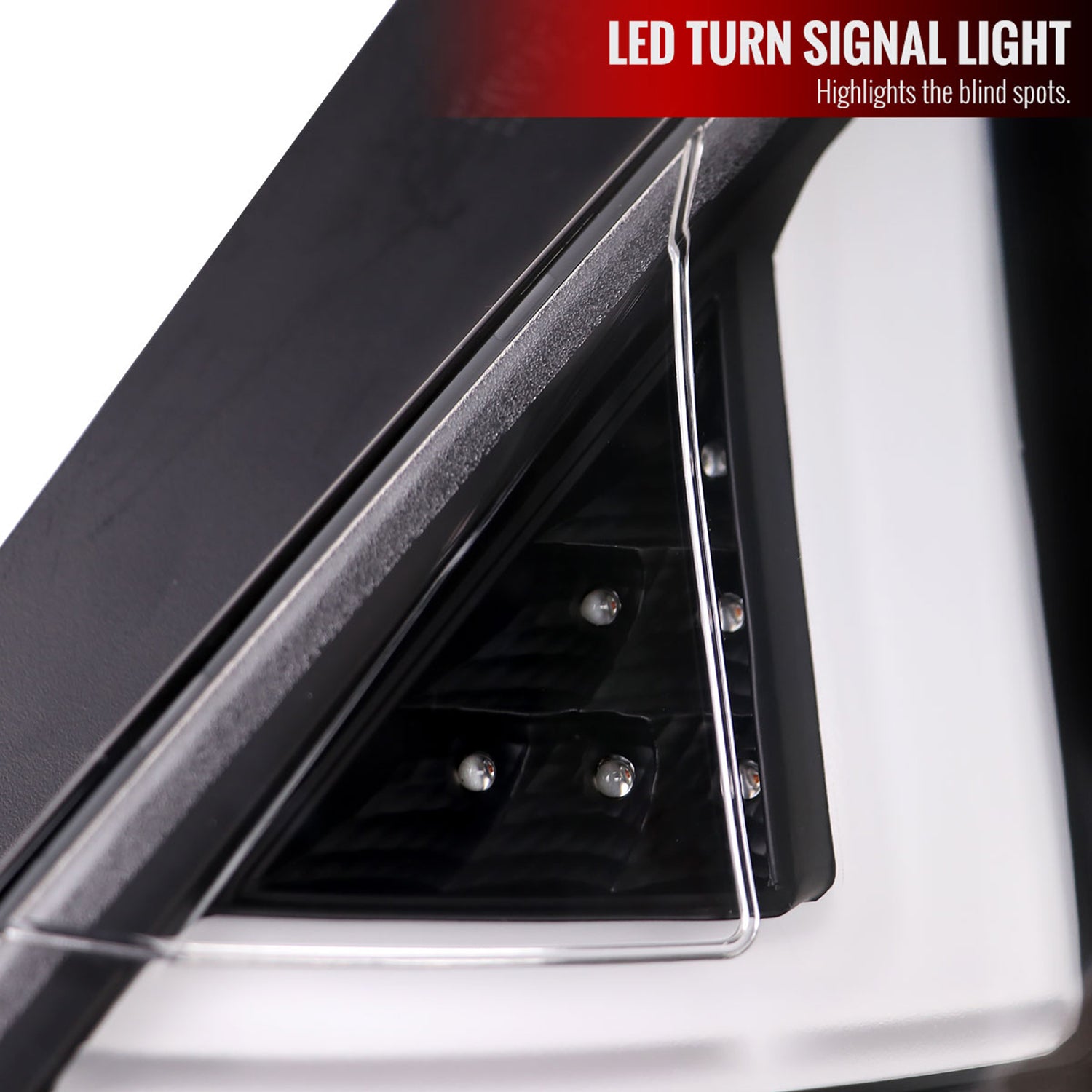 2014-2019 Ford Fiesta Hatchback LED Bar Tail Lights Matte Black/Clear Lens