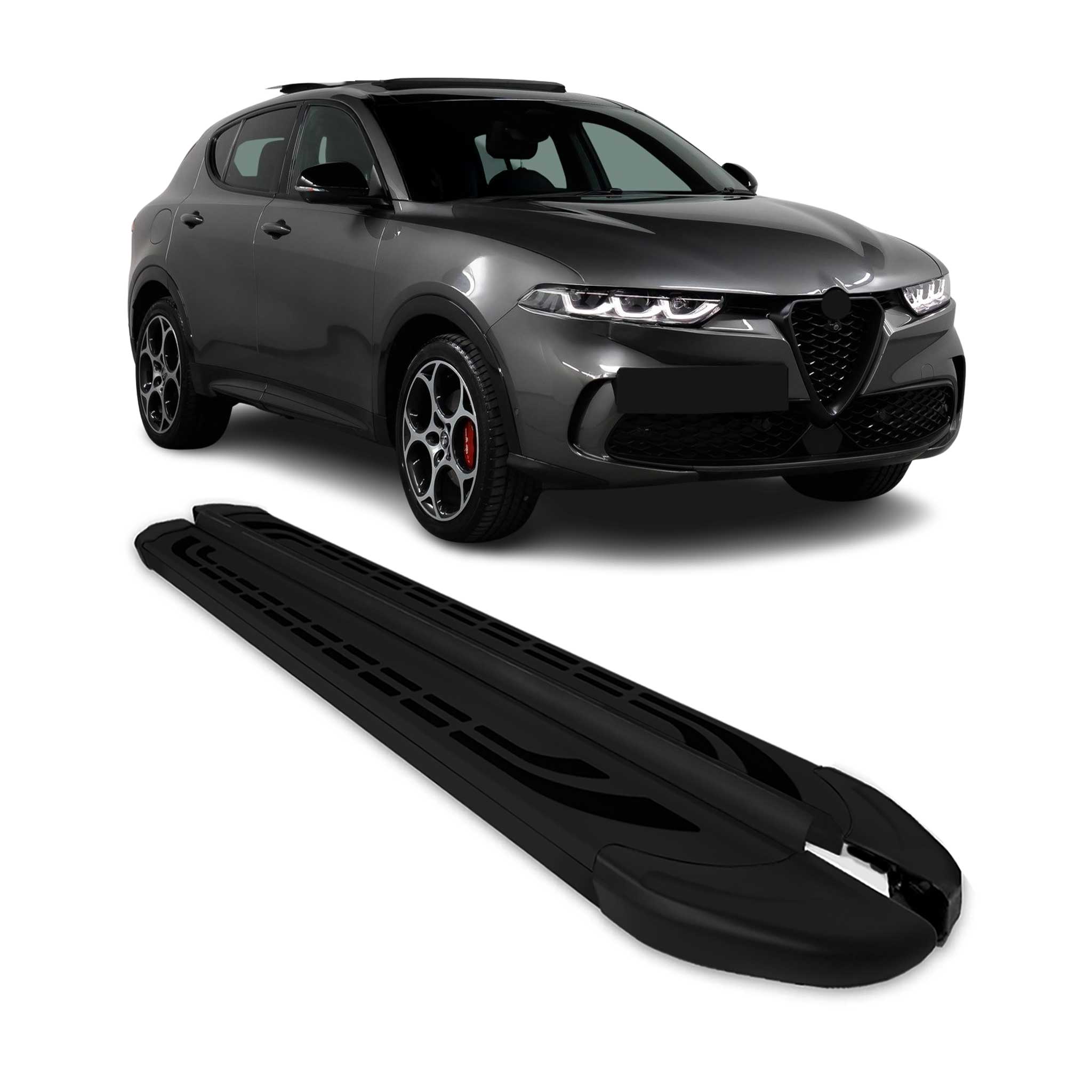 2023-2024 Alfa Romeo Tonale Running Boards Side Steps Black