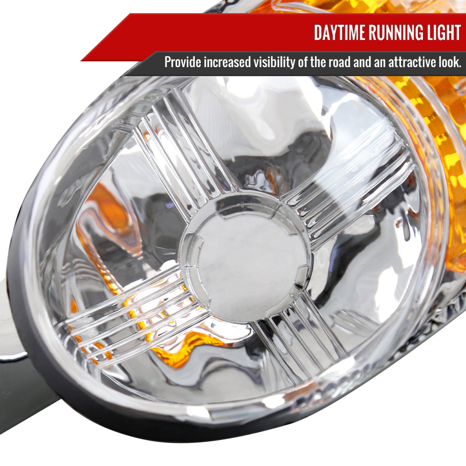 1999-2006 GMC Sierra/ 00-2006 Yukon XL Denali Turn Signal Bumper Lights Chrome