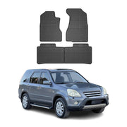 2002-2006 Honda CR-V Floor Mats Liners Full Set All Weather Rubber Black