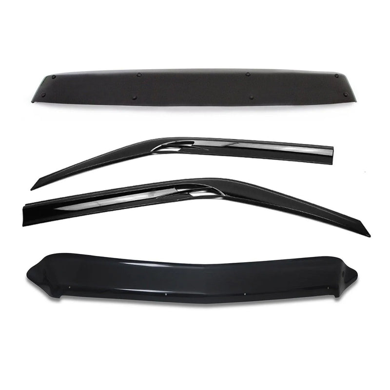 2014-2018 Mercedes Sprinter W906 Sun Visor Bug Shield Window Visor Deflector Kit 4Pcs Smoke