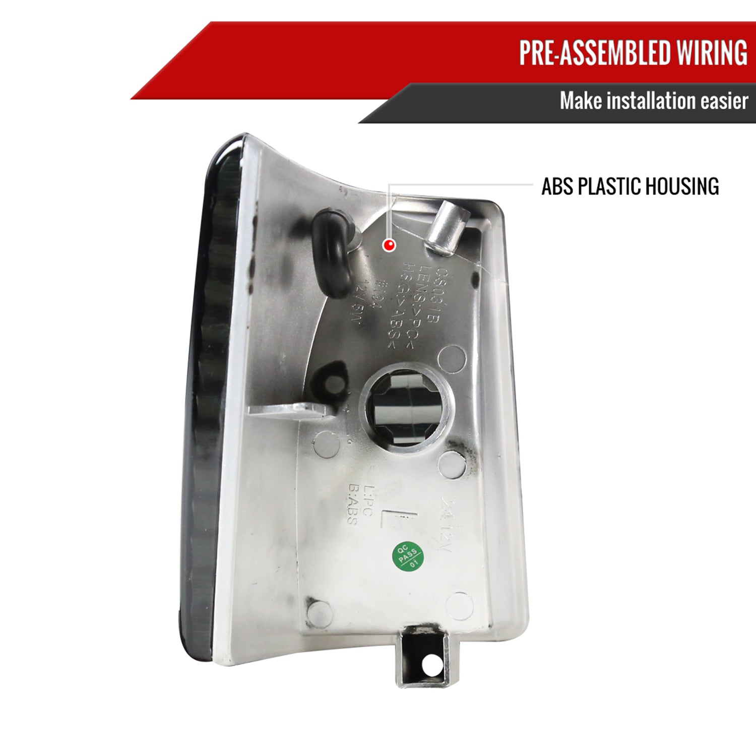 1993-1998 Jeep Grand Cherokee Corner Lights w/ Amber Reflectors Chrome/Smoke