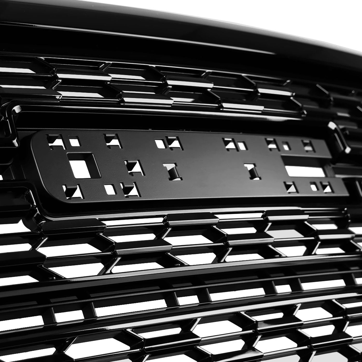 2021-2022 GMC Canyon Glossy Black Denali Style Front Upper Mesh Hood Grille