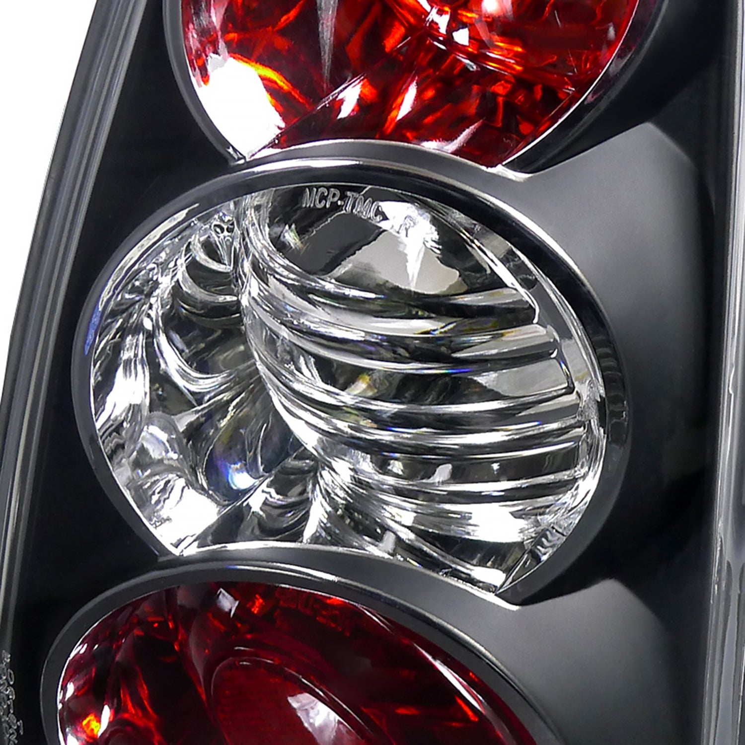 2002-2004 Mini Cooper Tail Lights Matte Black Housing/Clear Lens