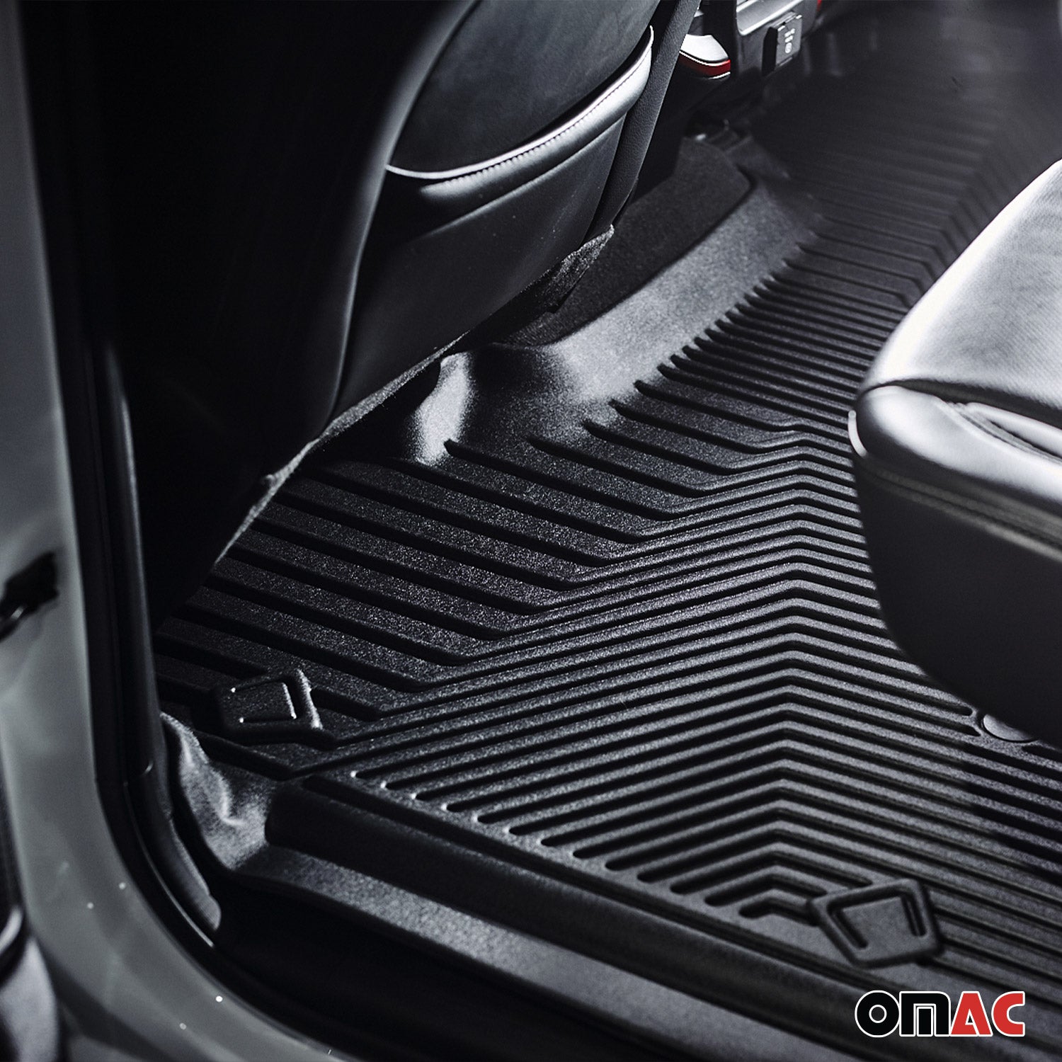 2020-2026 Tesla Model Y Premium Floor Mats Liners Second Row Rear Black