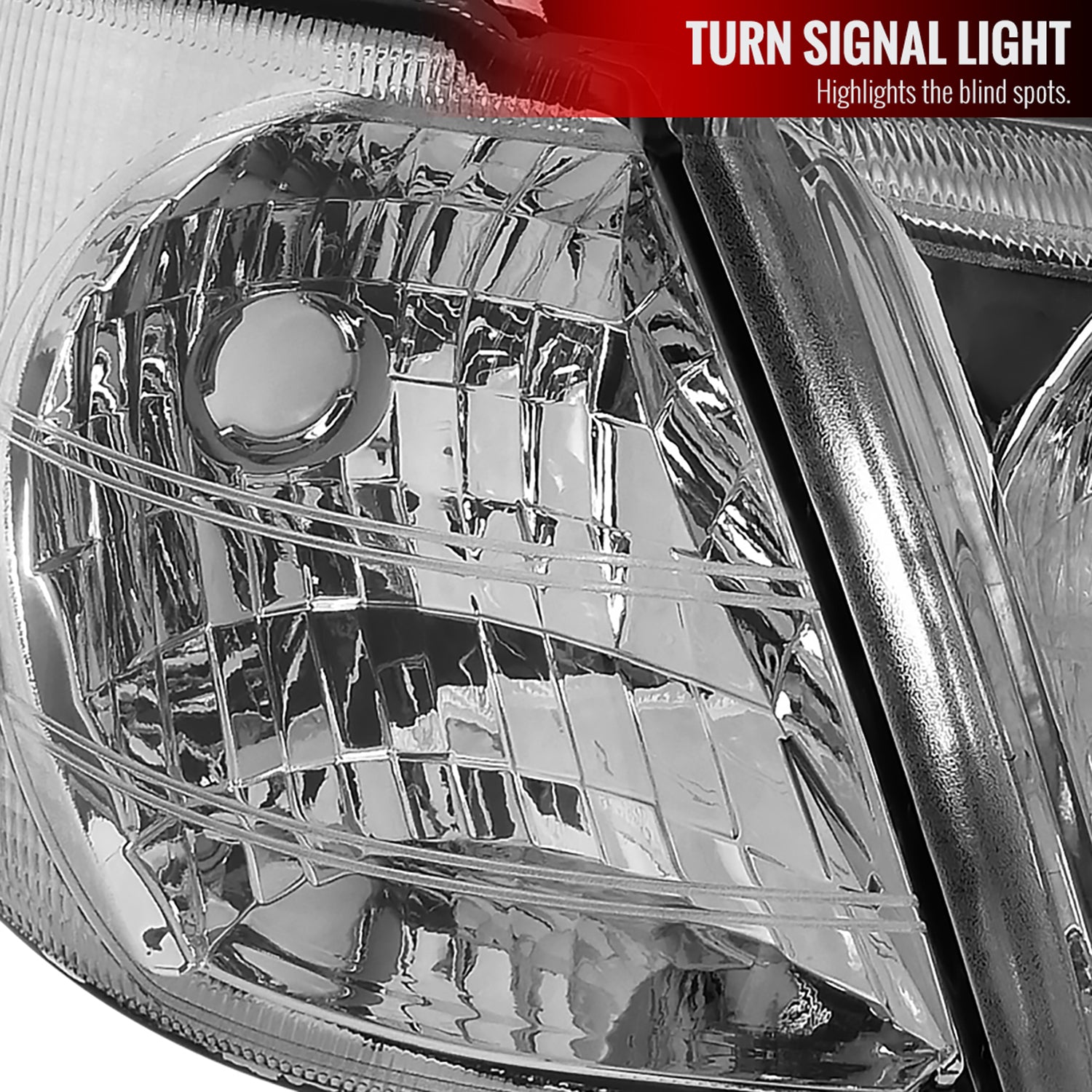 1997-2005 Chevy Venture Pontiac Montana/Trans Sport Crystal Headlights Chrome