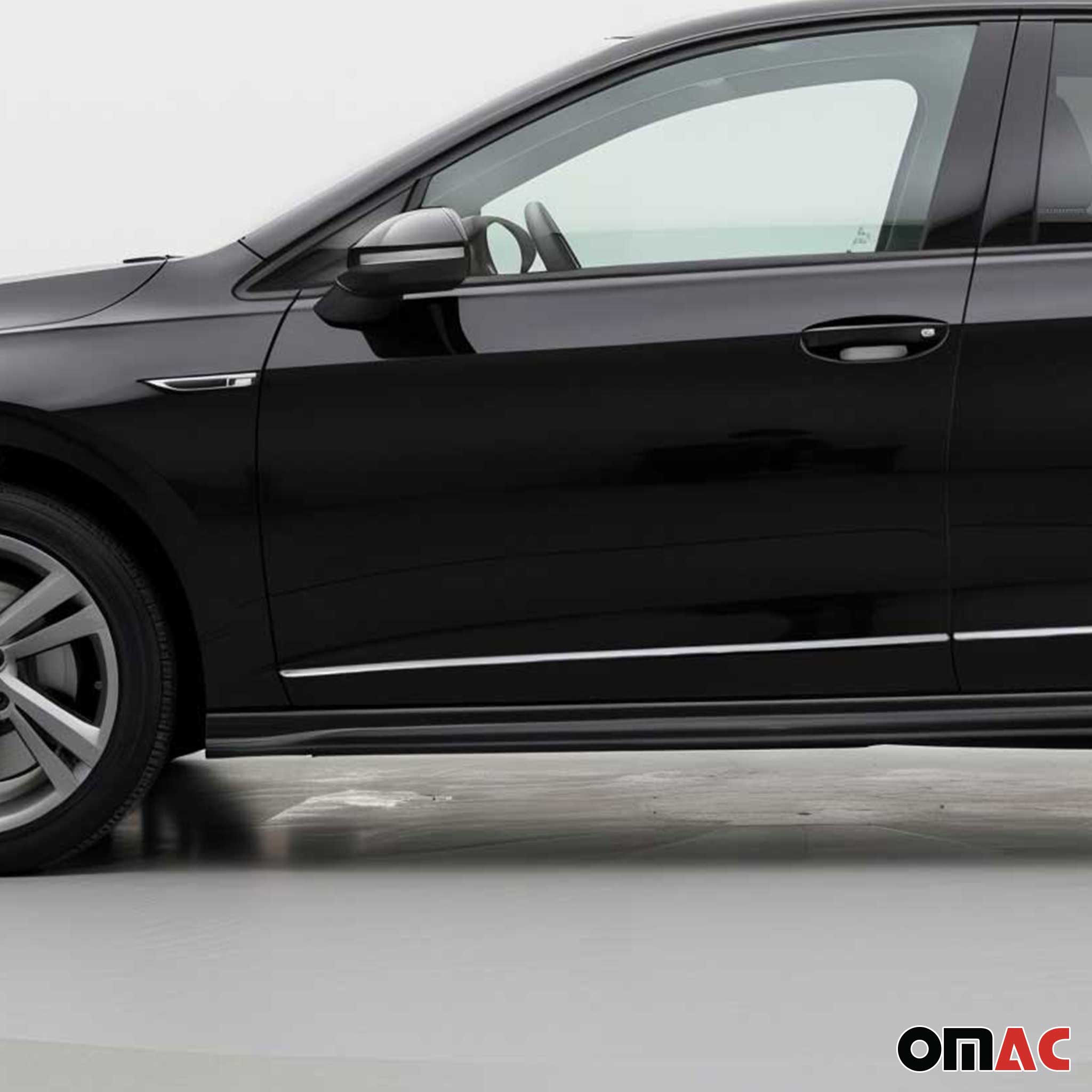 2022-2024 VW Golf R/ GTI Car Side Door Streamer Guard Trim Stainless Steel 4x