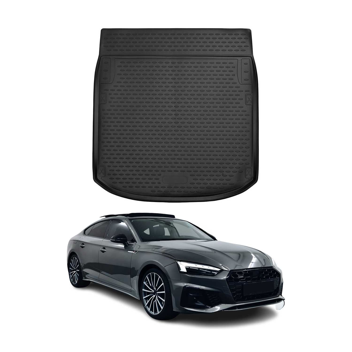 2018-2024 Audi A5 Sportback Cargo Liner Trunk Mat All Weather Black