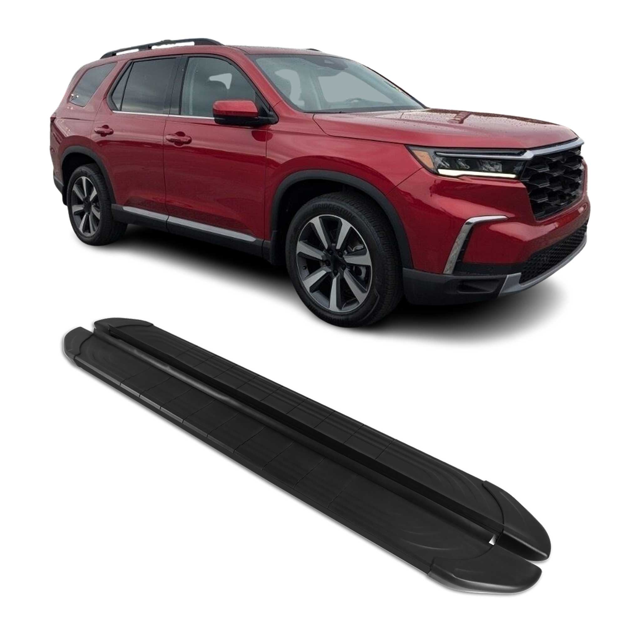 2023-2025 Honda Pilot IV Nerf Bars Side Steps Running Boards Alu Black 2pcs