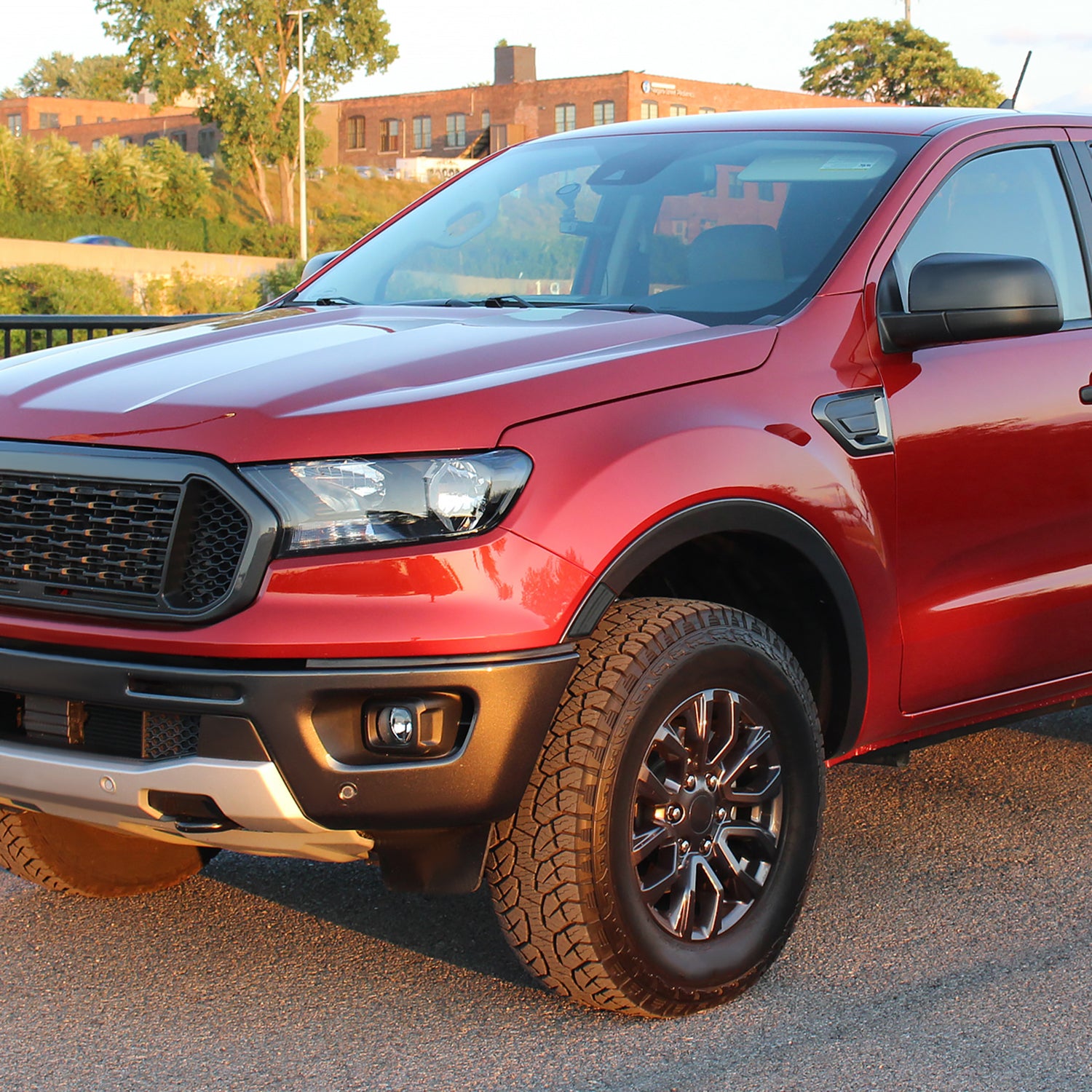 2019-2021 Ford Ranger 2PC LED Side Marker Lights Chrome Housing/Smoke Lens