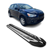 2011-2025 Mitsubishi Outlander Sport Running Boards Side Steps Silver & Black