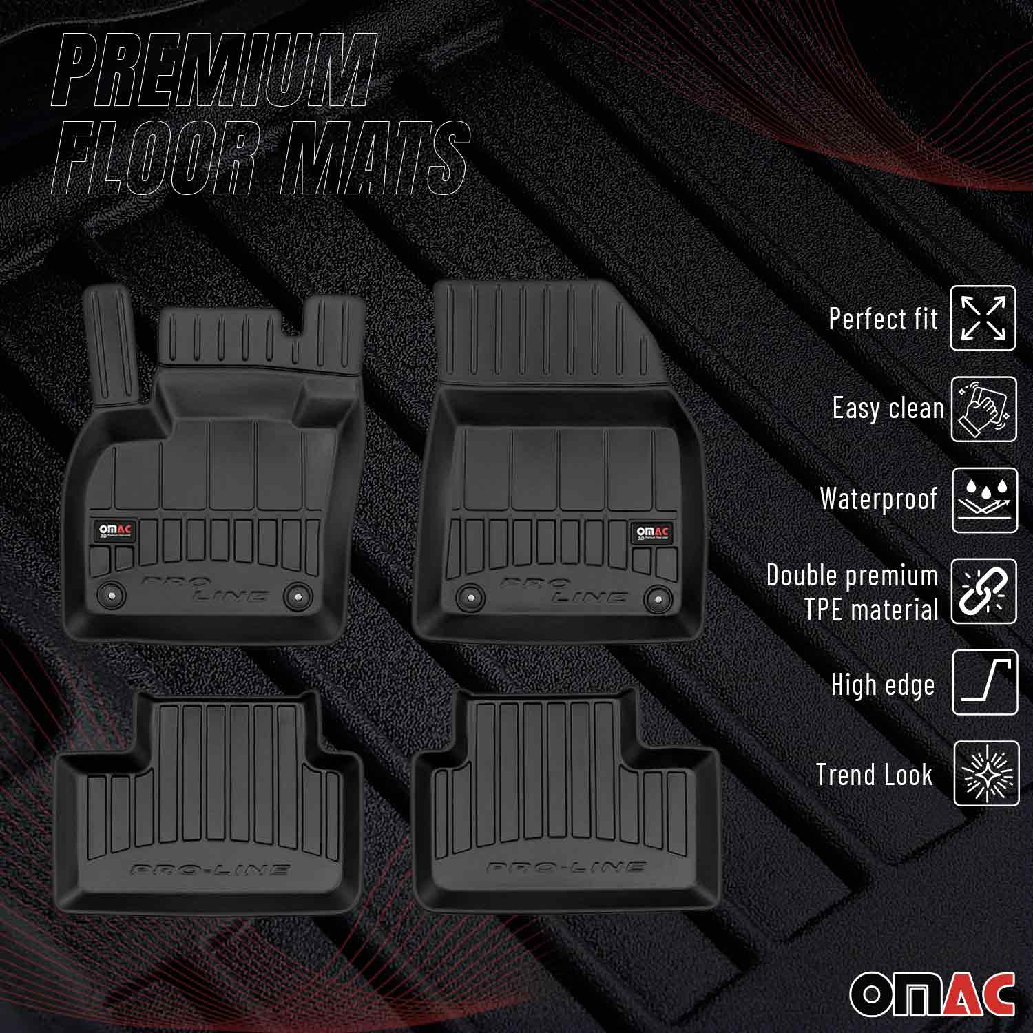 2019-2026 Volvo XC40 Premium Floor Mats Liners Full Set All Weather Heavy Duty