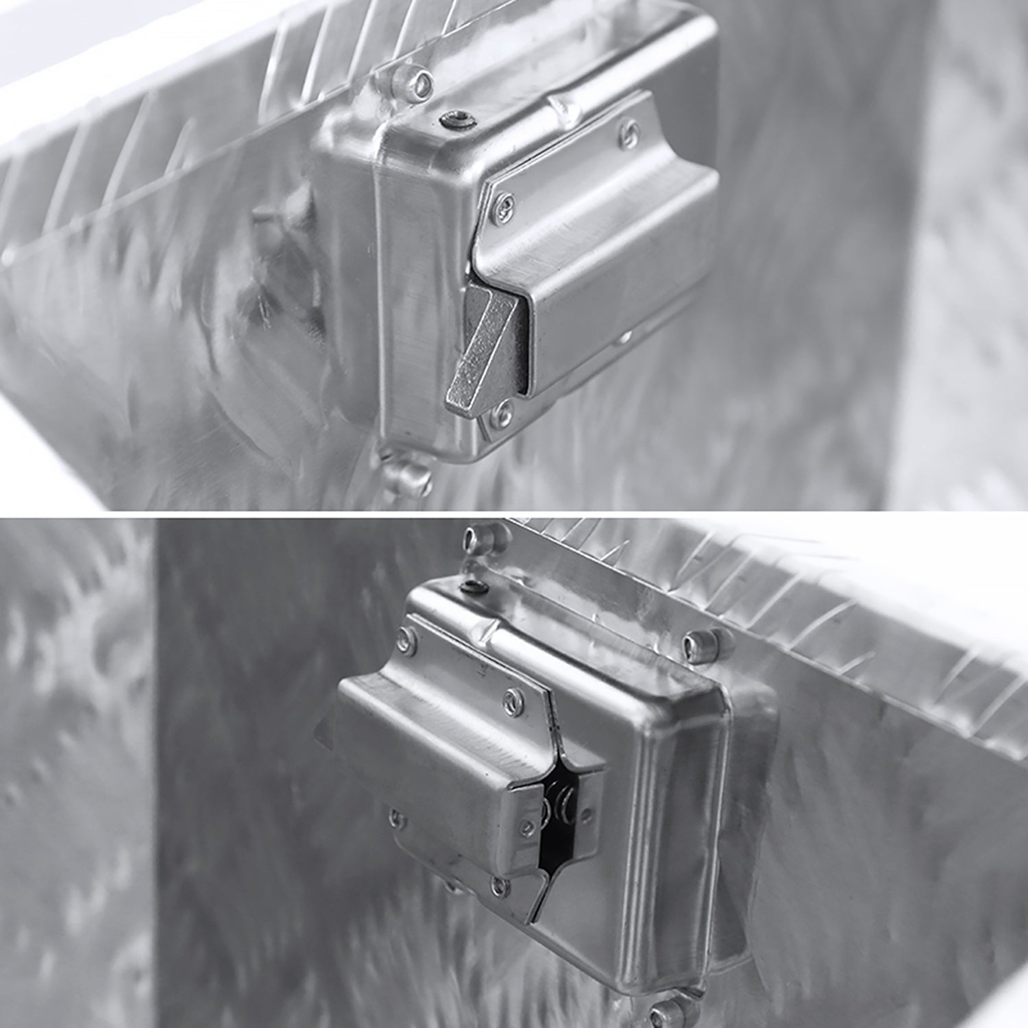 Universal 15~29" Silver Heavy Duty Truck Trailer Tongue Tool Box w/ Lock & Keys