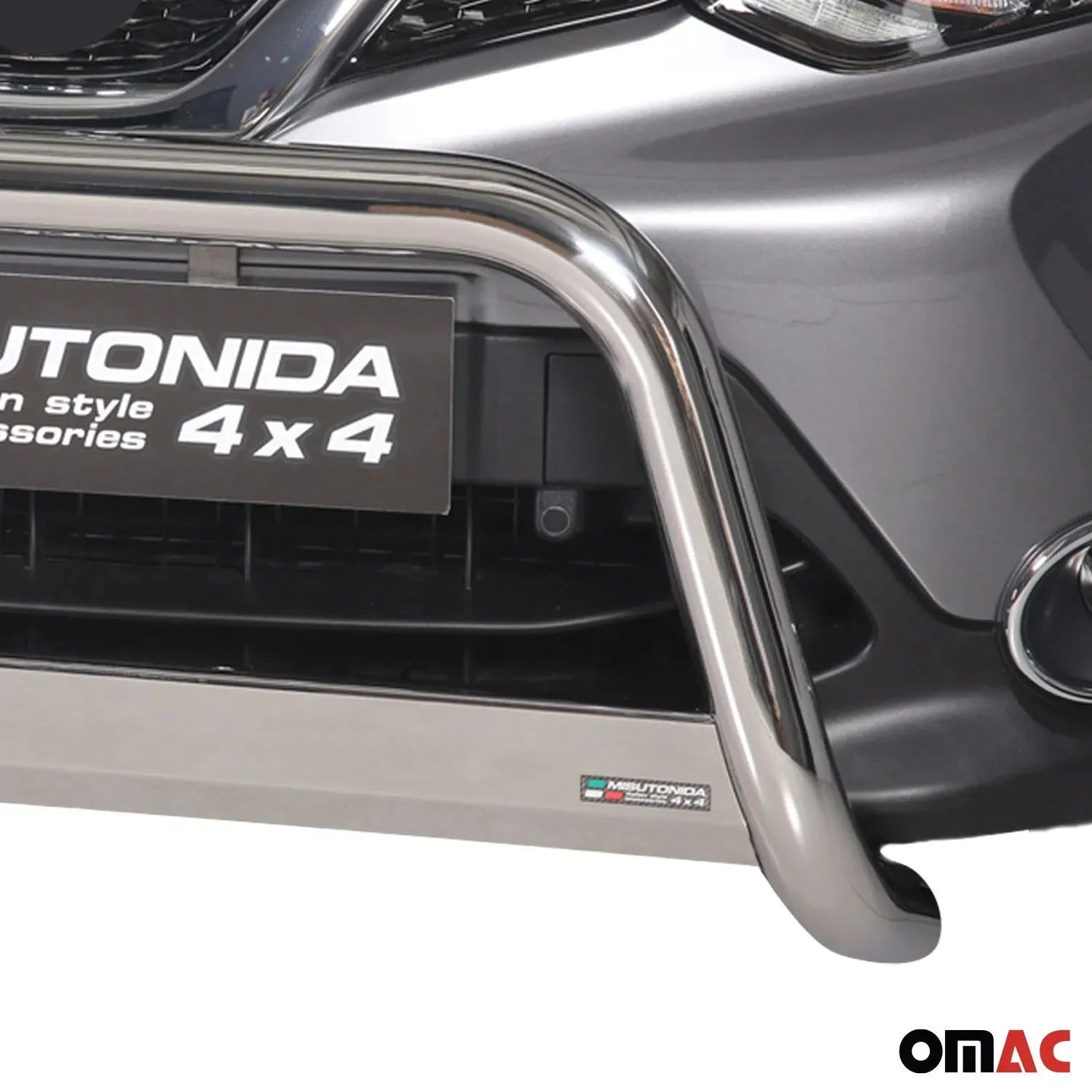 2017-2022 Nissan Rogue Sport Bull Bar Push Front Bumper Grille Stainless Steel Silver