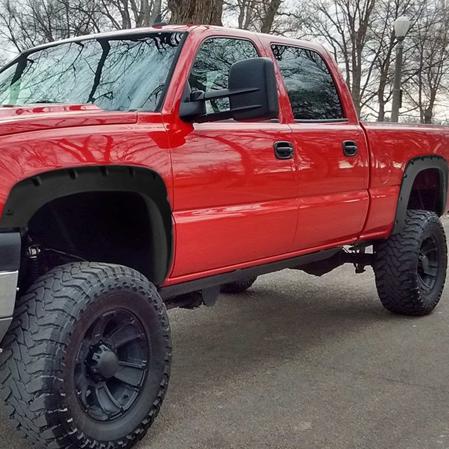 1999-2007 Chevy Silverado/ 99-2006 GMC Sierra Textured Rivet Style Fender Flares