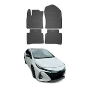 2016-2022 Toyota Prius Floor Mats Liners Full Set All Weather Rubber Black