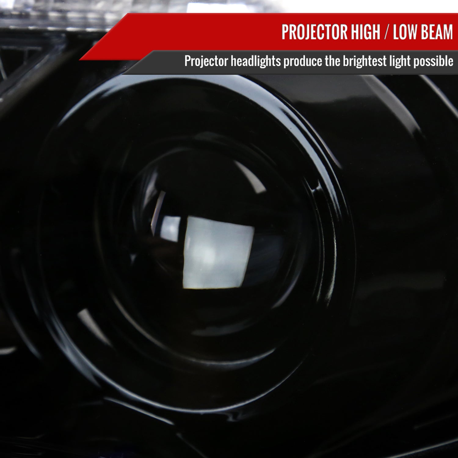 2011-2013 Toyota Corolla Projector Headlights LED Light Glossy Black/Smoke