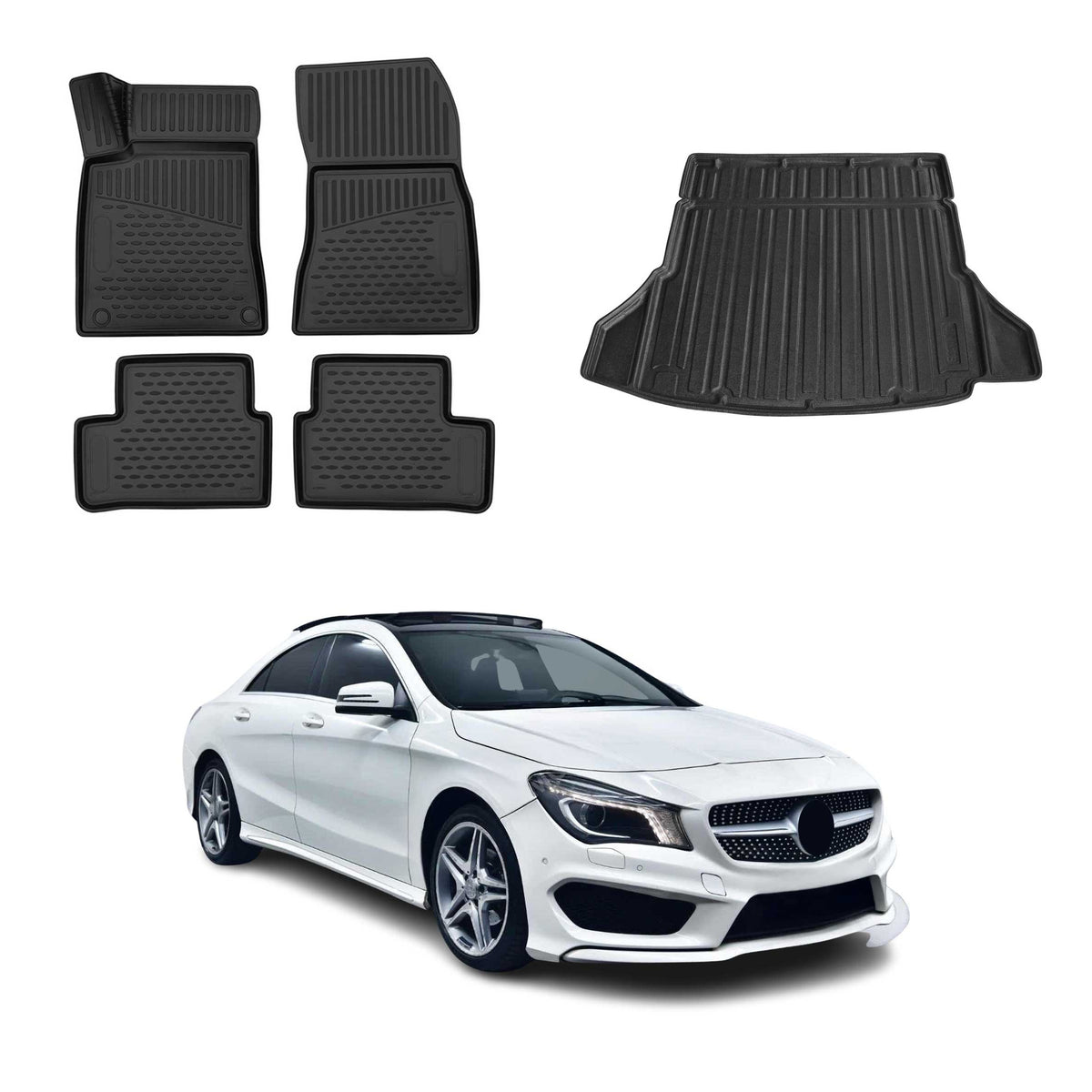 OMAC Floor Mats & Cargo Liners for Mercedes CLA C118 2020-2026