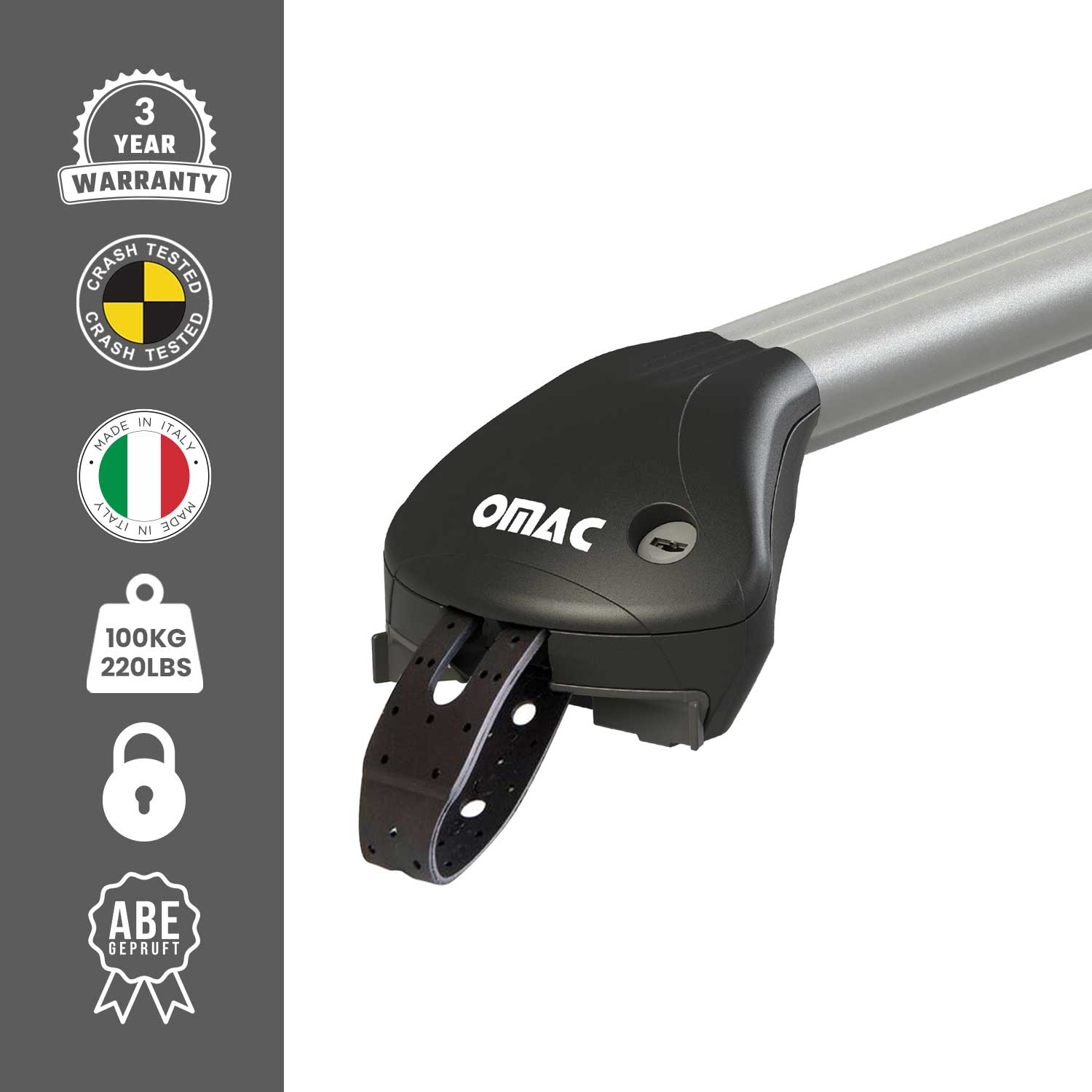 2015-2023 Jeep Renegade Roof Rack Cross Bars Silver