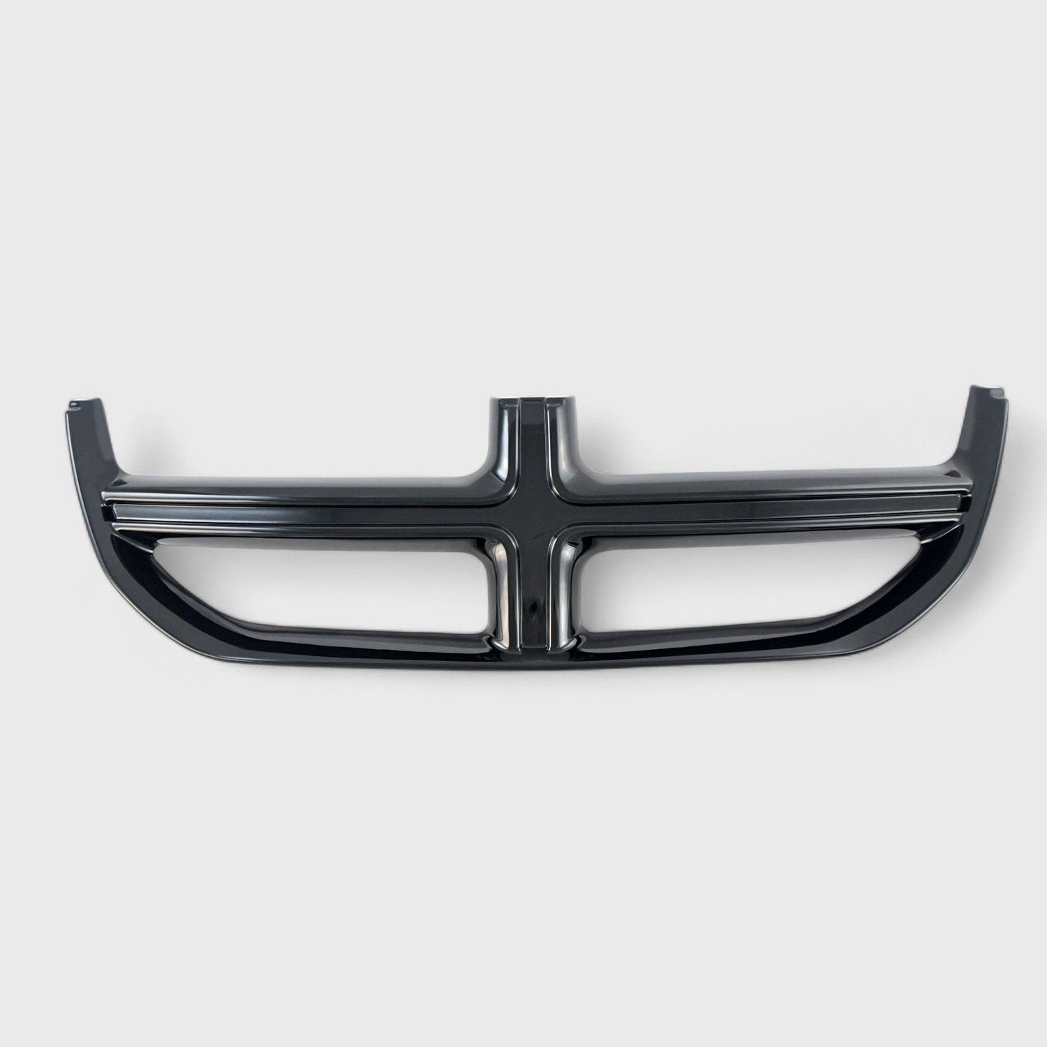 2011-2020 Dodge Grand Caravan Grille Overlay Gloss Black 1Pcs ABS Plastic