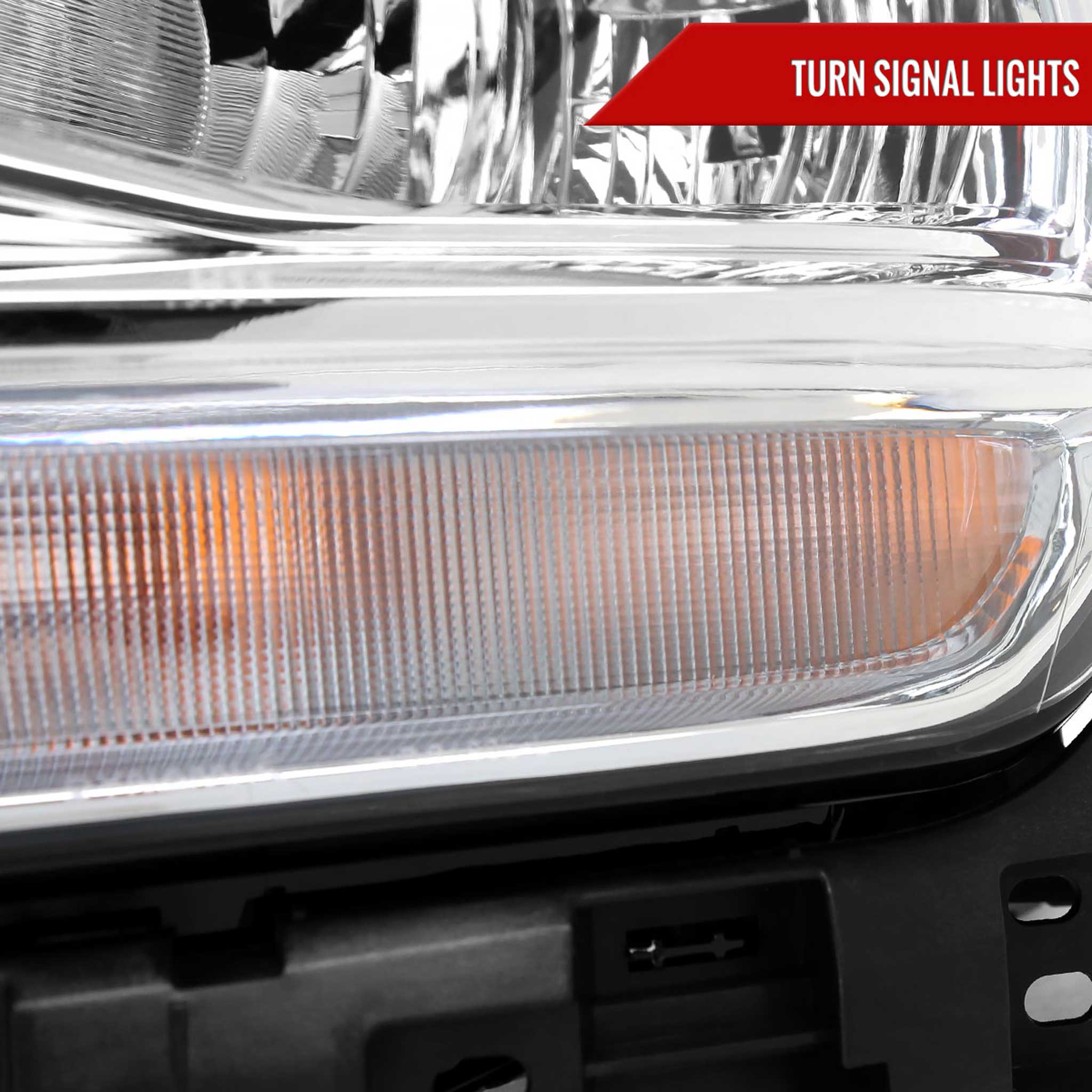 For Dodge RAM 2500 3500 2019-2024 Factory Style Crystal Headlight Driver Side Only Chrome Housing Clear Lens
