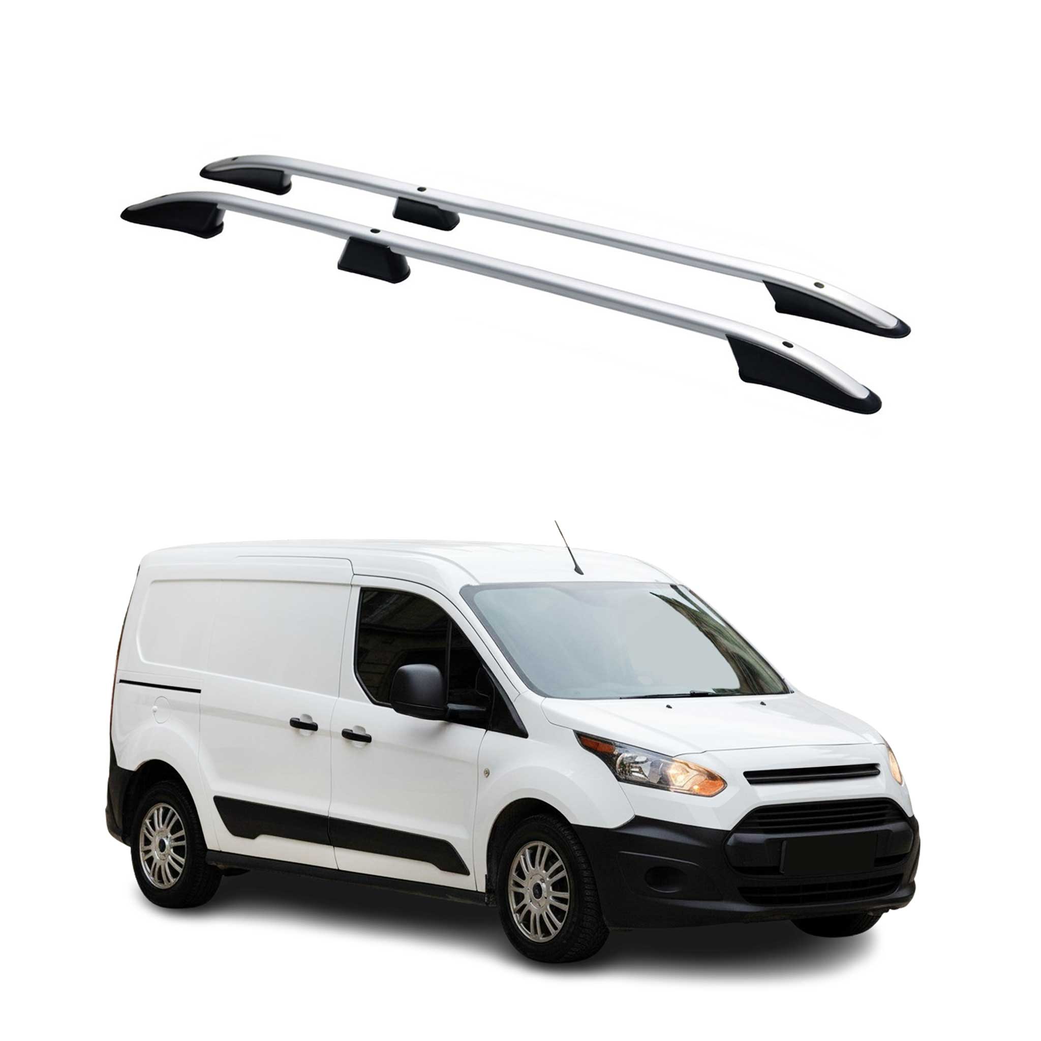 2014-2023 Ford Transit Connect Short Wheel Base Roof Rack Rails Side Rails Silver