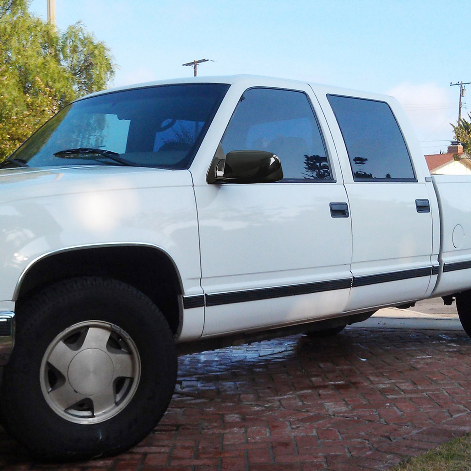 1988-1999 Chevy C/K Blazer/Tahoe C10/Yukon Glossy Black Side Mirror Driver
