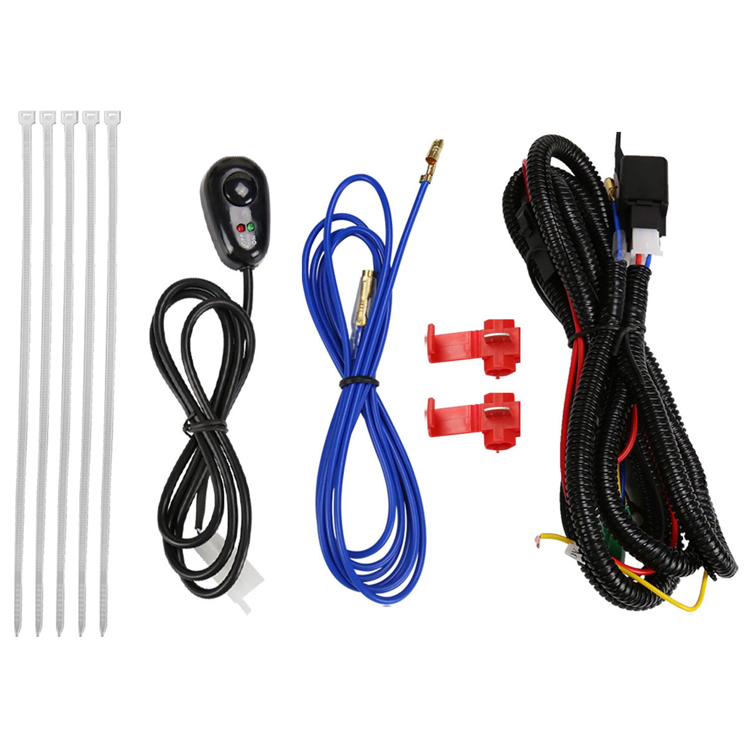 2013-2016 Mazda CX-5 H11 Fog Lights Kit w/Switch & Wiring Harness Chrome/Clear