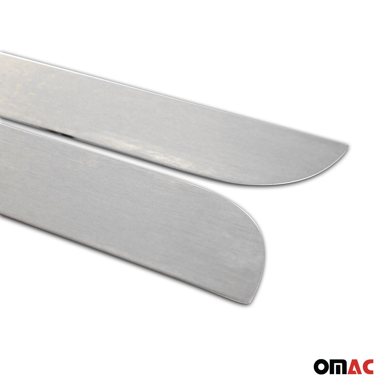 Door Sill Scuff Plate Protector Sport Universal Stainless Steel Chrome 2 Pcs