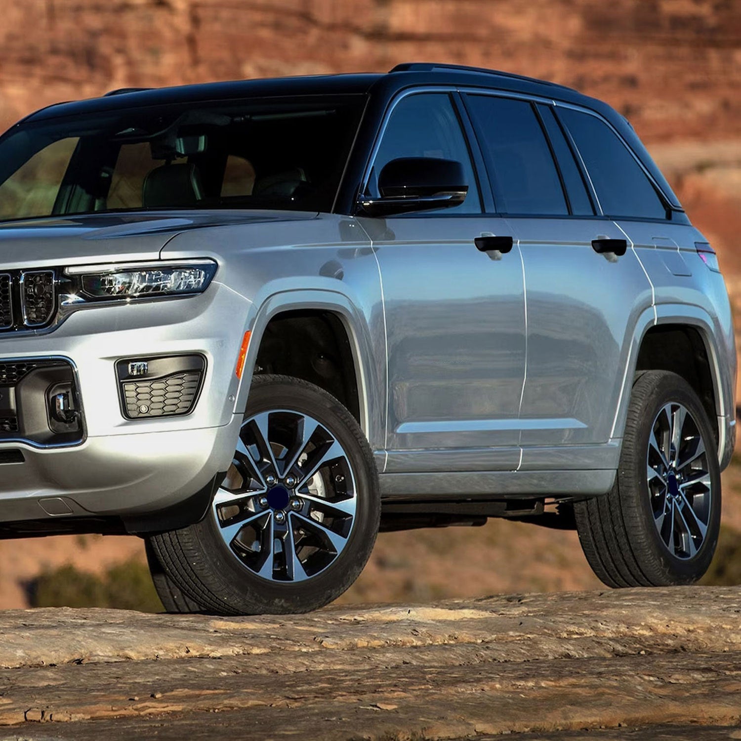 2021-2025 Jeep Grand Cherokee L Door Handle Cover Gloss Black 4Pcs ABS Plastic