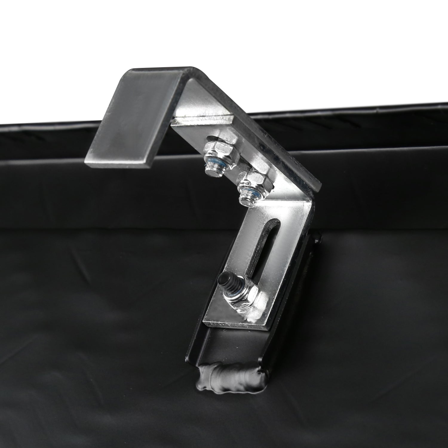 Universal 44" Heavy Duty Black Aluminum Tool Box w/ Side Handles Lock & Keys