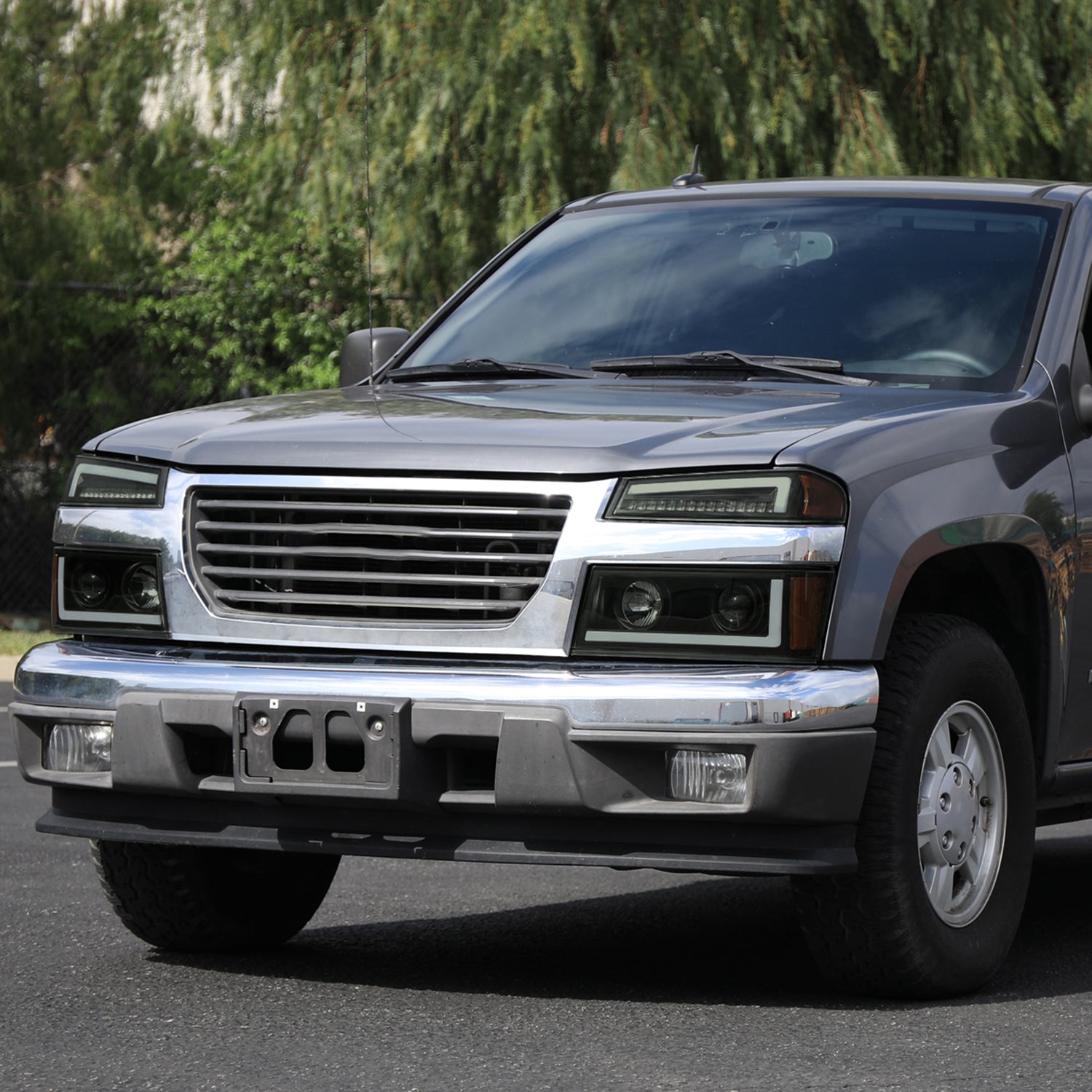 2004-2012 Chevy Colorado/GMC Canyon LED Headlights&Corner Lamp Smoke