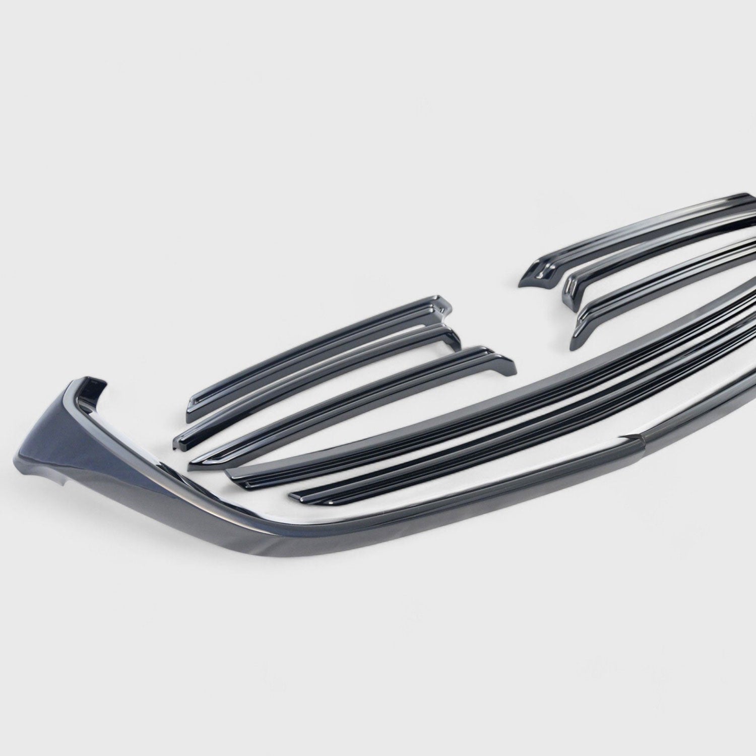 2016-2023 Mazda CX-9 Grille Overlay Gloss Black 10Pcs ABS Plastic