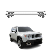 2015-2023 Jeep Renegade Roof Rack Cross Bars Silver