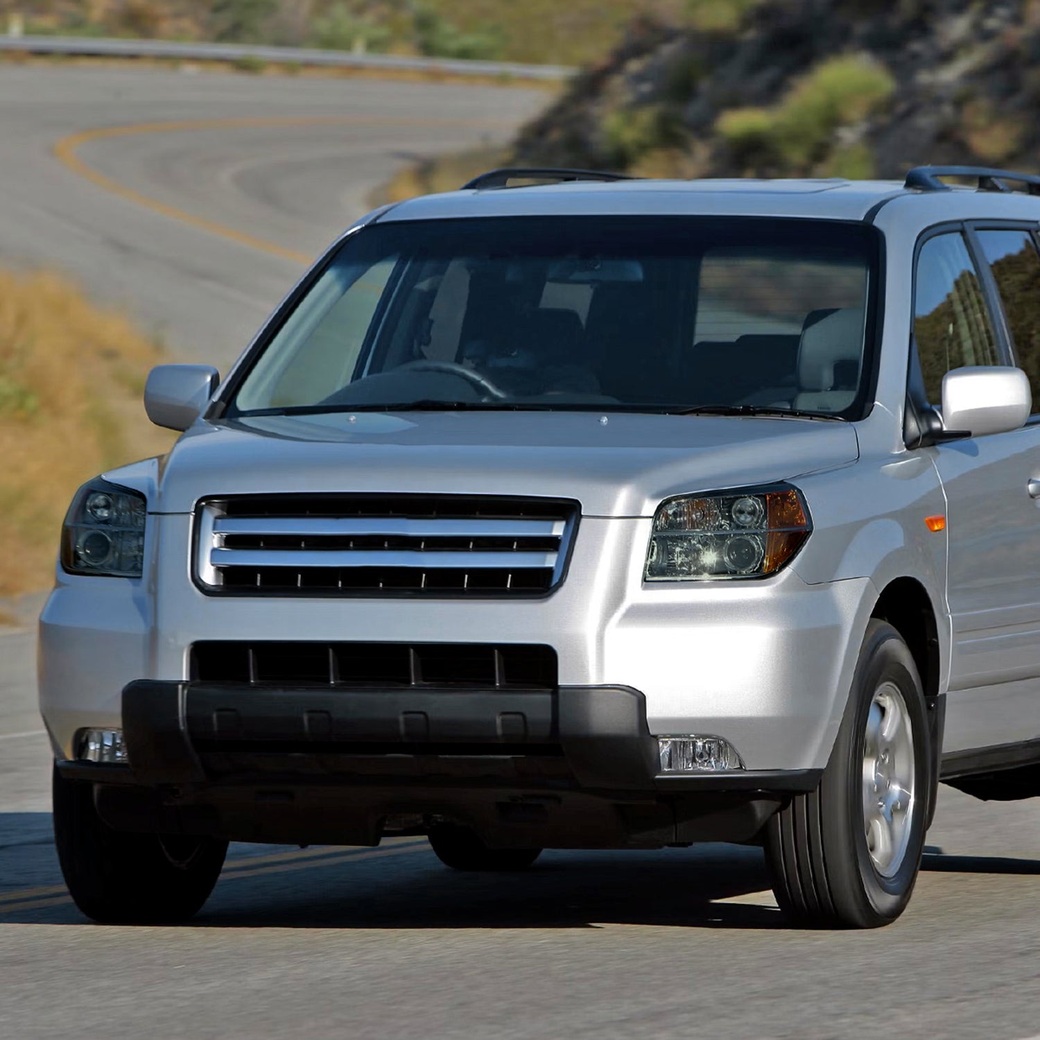 2006-2008 Honda Pilot Projector Style Headlights Chrome Housing/Smoke Lens