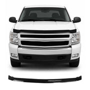 2007-2013 Chevrolet Silverado 1500 Front Bug Shield Hood Deflector 1 Pc Smoke Stick Install