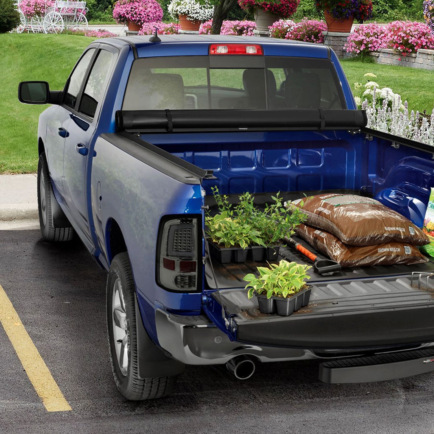 2009-2018 Dodge RAM 1500 2500 3500 White Bar LED Tail Lights Chrome/Smoke