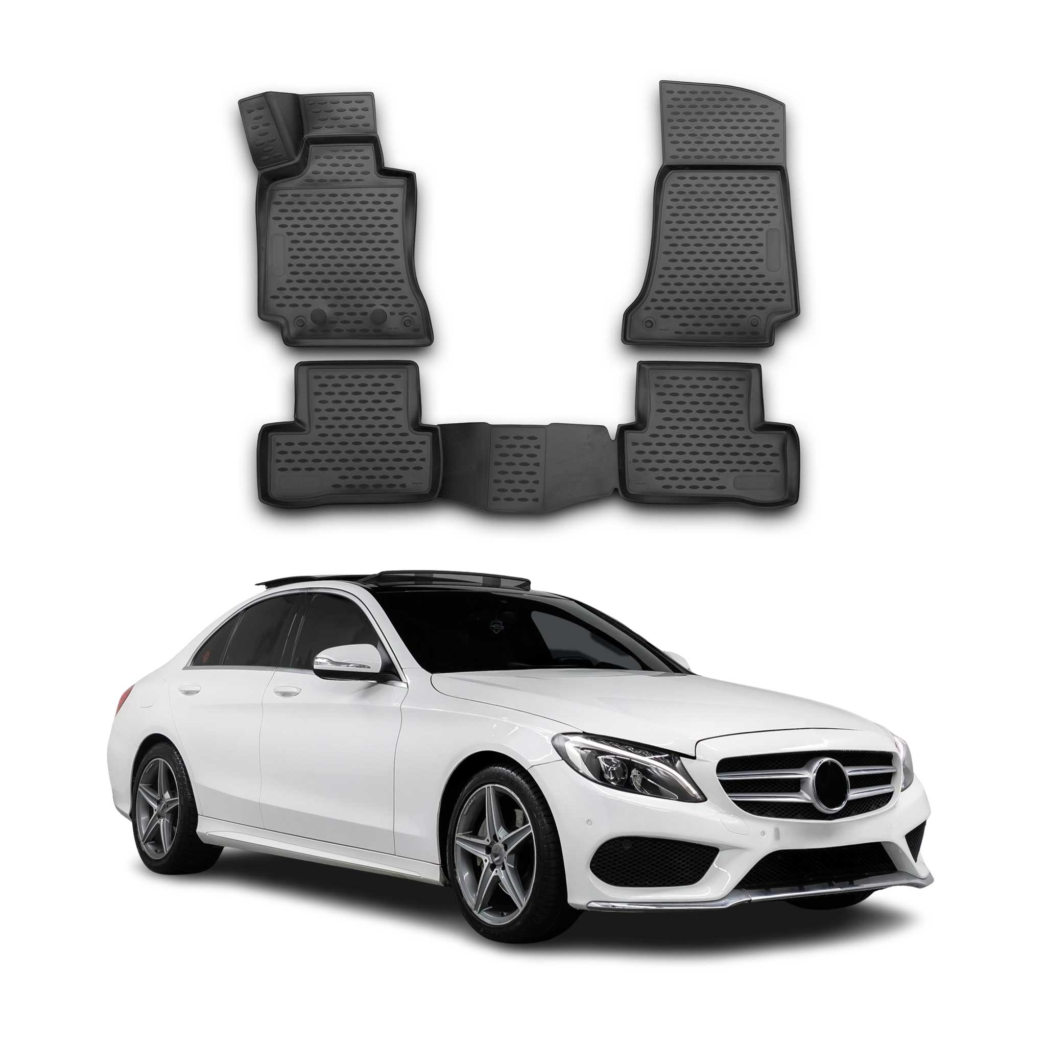 2022-2025 Mercedes C Class S206 Wagon Floor Mats Liners Full Set All Weather Black
