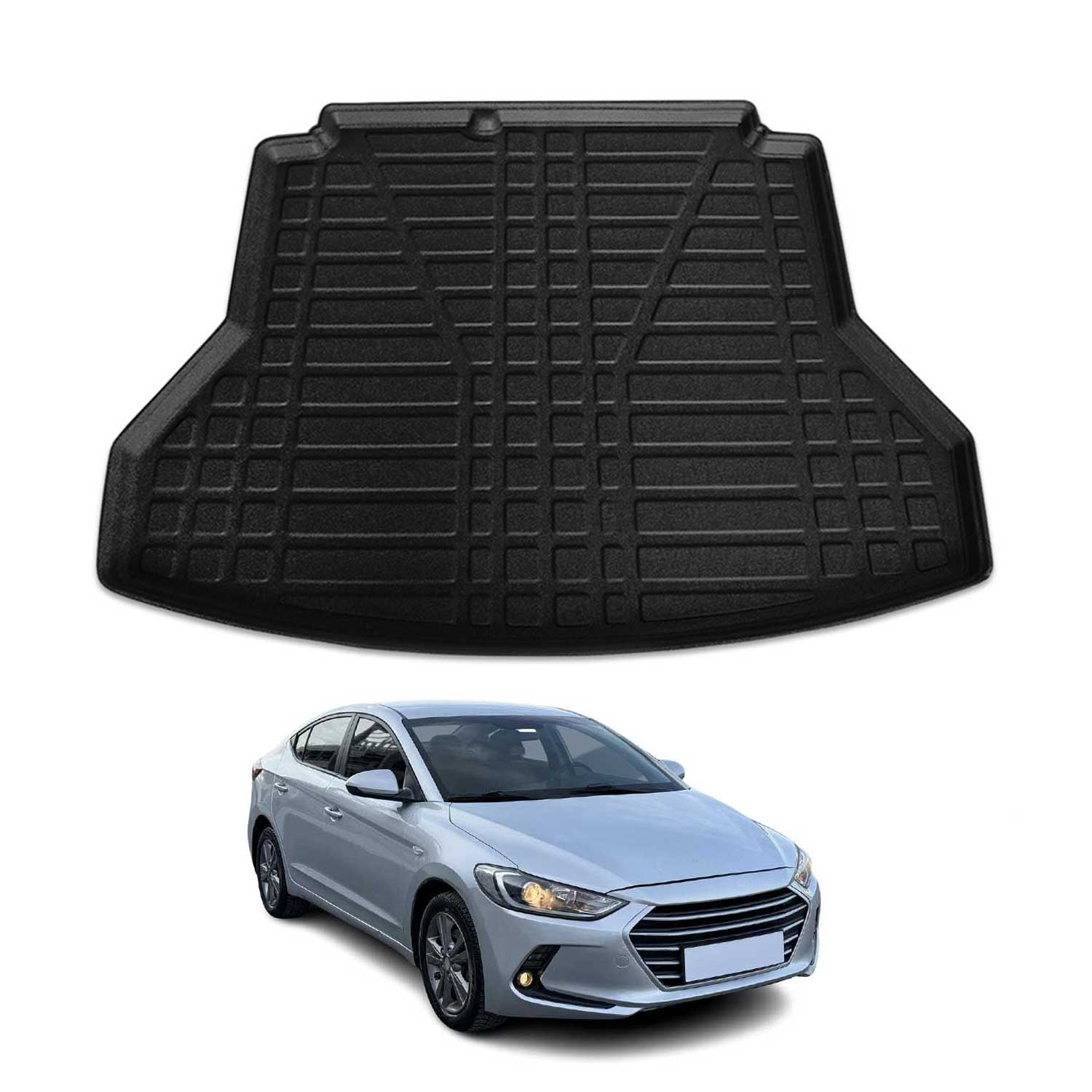 2017-2020 Hyundai Elantra Cargo Liner Trunk Mat All Weather Black