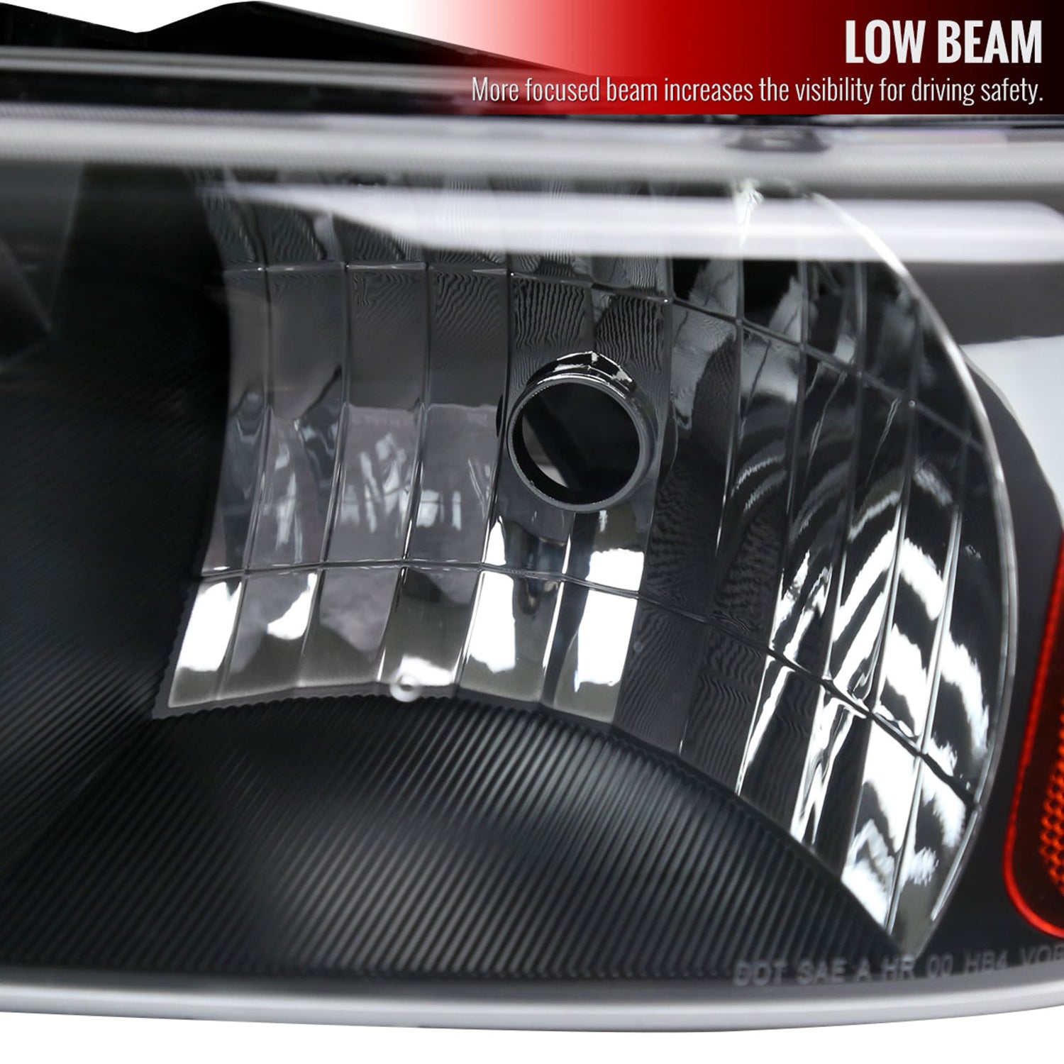 1999-2006 GMC Sierra/Yukon/Yukon XL Headlights&Bumper Lights Amber& Black