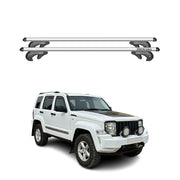 2008-2012 Jeep Liberty Roof Rack Cross Bars Silver