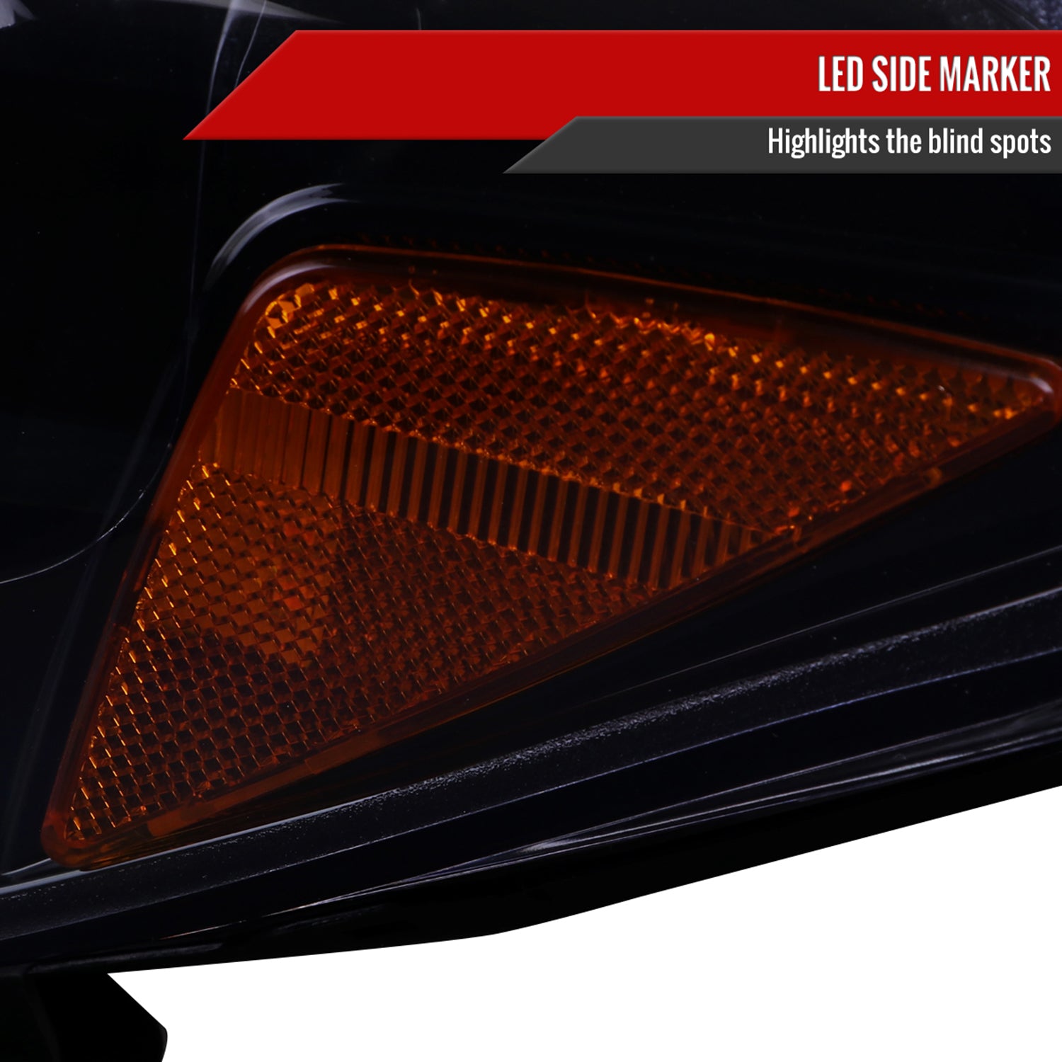 2016-2023 Toyota Tacoma Switchback LED C-Bar Projector Headlights Black/Smoke