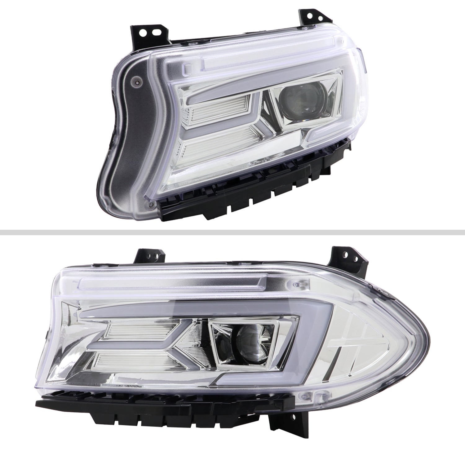 2015-2023 Dodge Charger LED Projector Headlights LED Turn Signal Chrome