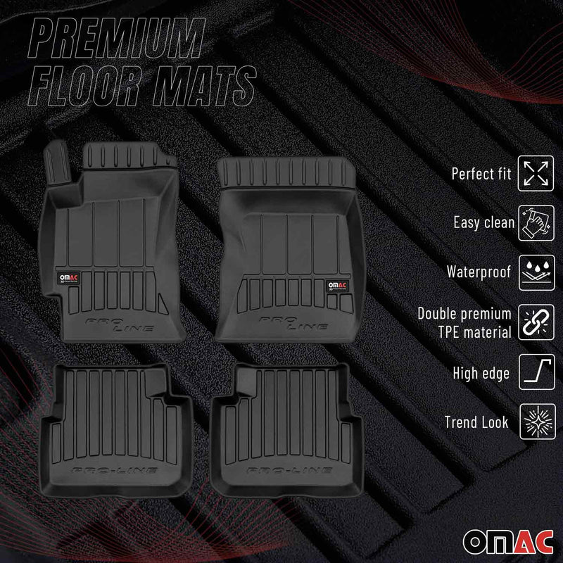 2009-2013 Subaru Forester Premium Floor Mats Liners Full Set All Weather Heavy Duty