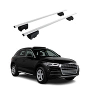 2018-2025 Audi Q5 SQ5 Roof Rack Cross Bars Black Luggage Carrier 2 Pcs