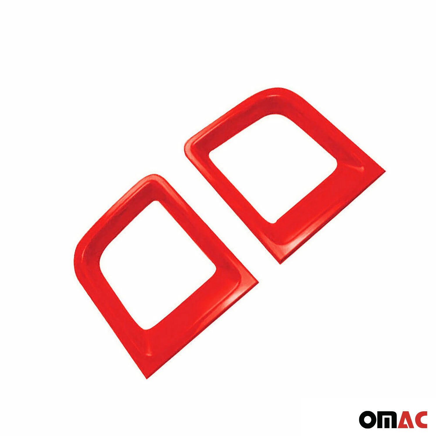 2015-2018 Jeep Renegade Front Bumper Grill Trim Molding ABS Red 2Pcs