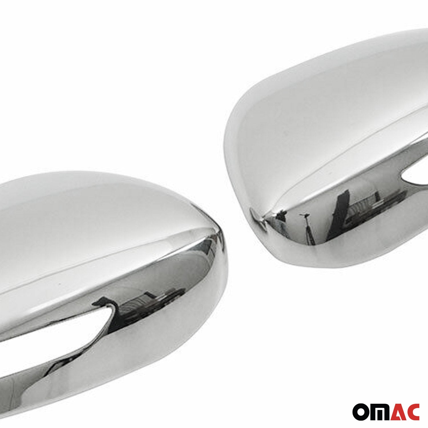 2017-2022 Kia Sportage Side Mirror Cover Caps Stainless Steel Silver 2 Pcs